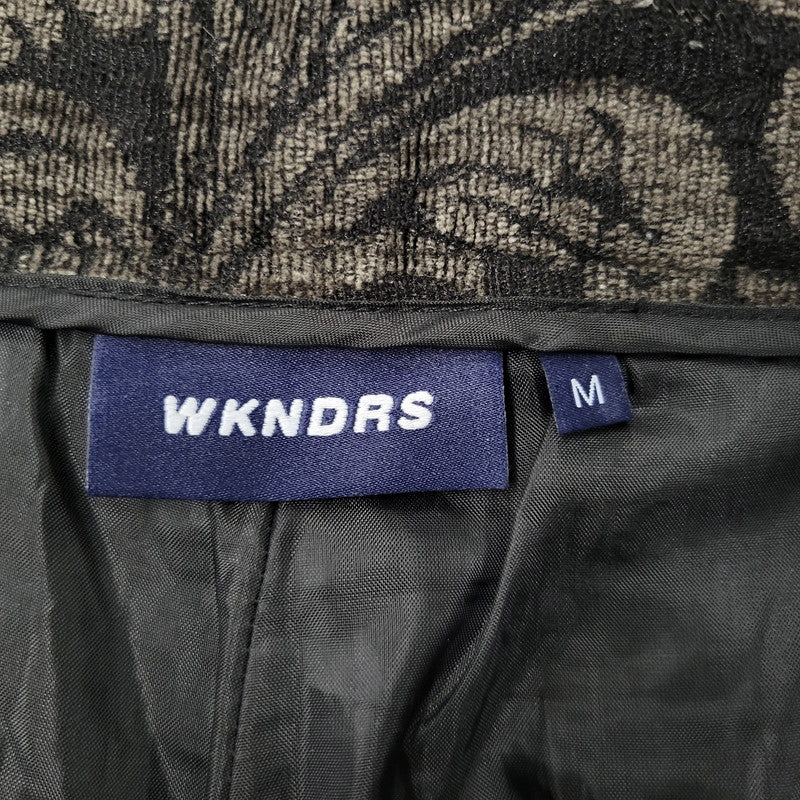 【中古品】【メンズ】 WKNDRS ウィークエンダーズ JACQUARD WIDE PANTS ジャガード ワイドパンツ ボトムス 153-260723-as-22-izu サイズ：M カラー：ブラック系 万代Net店