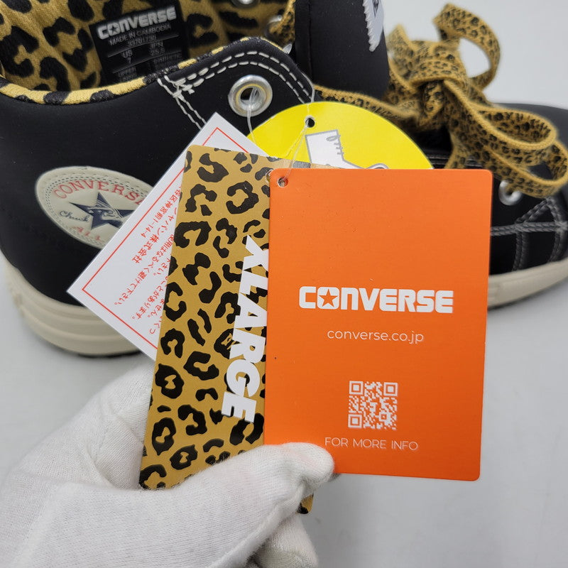 【中古美品】【メンズ/レディース】 CONVERSE コンバース × XLARGE エクストララージ 33701730 ALL STAR オールスター PS HI スニーカー シューズ 靴 162-260724-ya-15-izu サイズ：25.5cm カラー：ブラック 万代Net店