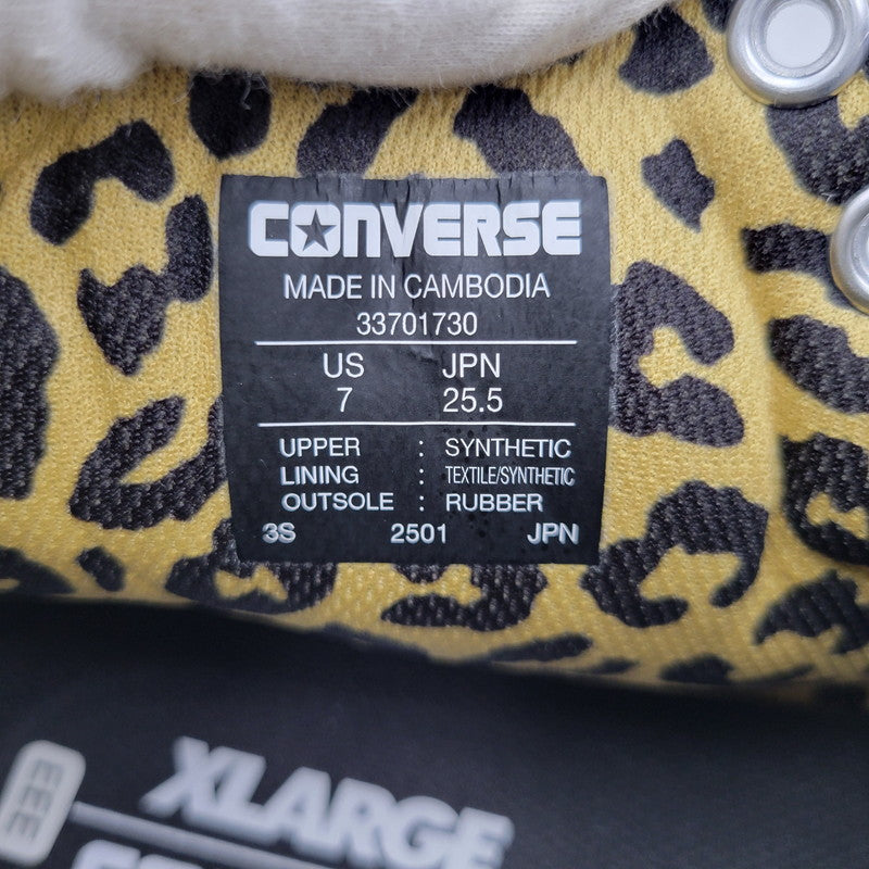 【中古美品】【メンズ/レディース】 CONVERSE コンバース × XLARGE エクストララージ 33701730 ALL STAR オールスター PS HI スニーカー シューズ 靴 162-260724-ya-15-izu サイズ：25.5cm カラー：ブラック 万代Net店