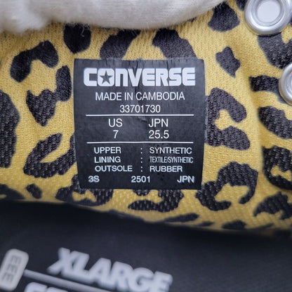 【中古美品】【メンズ/レディース】 CONVERSE コンバース × XLARGE エクストララージ 33701730 ALL STAR オールスター PS HI スニーカー シューズ 靴 162-260724-ya-15-izu サイズ：25.5cm カラー：ブラック 万代Net店