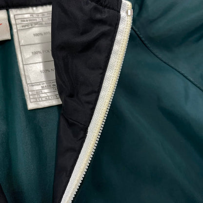 【中古品】【メンズ】 OLD NIKE オールド ナイキ 銀タグ 90S BIG SWOOSH ZIP NYLON JACKET ビッグ スウッシュ ジップ ナイロン ジャケット アウター 146-260721-cs-06-izu サイズ：L カラー：グリーン×ホワイト×ブラック 万代Net店