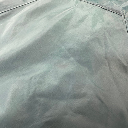【中古品】【メンズ】 OLD NIKE オールド ナイキ 銀タグ 90S BIG SWOOSH ZIP NYLON JACKET ビッグ スウッシュ ジップ ナイロン ジャケット アウター 146-260721-cs-06-izu サイズ：L カラー：グリーン×ホワイト×ブラック 万代Net店