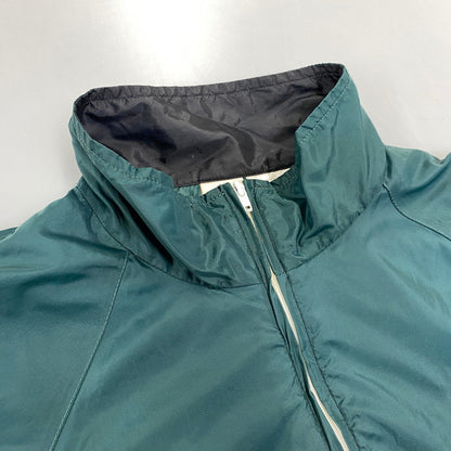 【中古品】【メンズ】 OLD NIKE オールド ナイキ 銀タグ 90S BIG SWOOSH ZIP NYLON JACKET ビッグ スウッシュ ジップ ナイロン ジャケット アウター 146-260721-cs-06-izu サイズ：L カラー：グリーン×ホワイト×ブラック 万代Net店