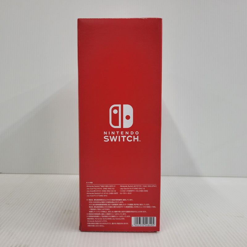 【中古美品】 【未使用】【ゲーム】Nintendo Switch (有機ELモデル) Joy-Con(L)/(R) ホワイト HEG-S-KAAAA(JPN) 任天堂 ニンテンドースイッチ 本体 034-260720-ay-01-izu 万代Net店