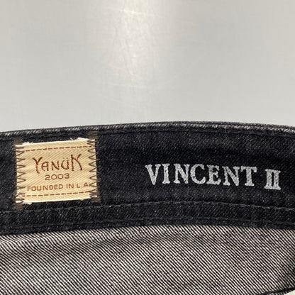 【中古品】【メンズ】 YANUK ヤヌーク BLACK DENIM PANTS 57213001 ブラックデニムパンツ ジーンズ 151-260725-as-05-izu サイズ：29 カラー：ブラック 万代Net店