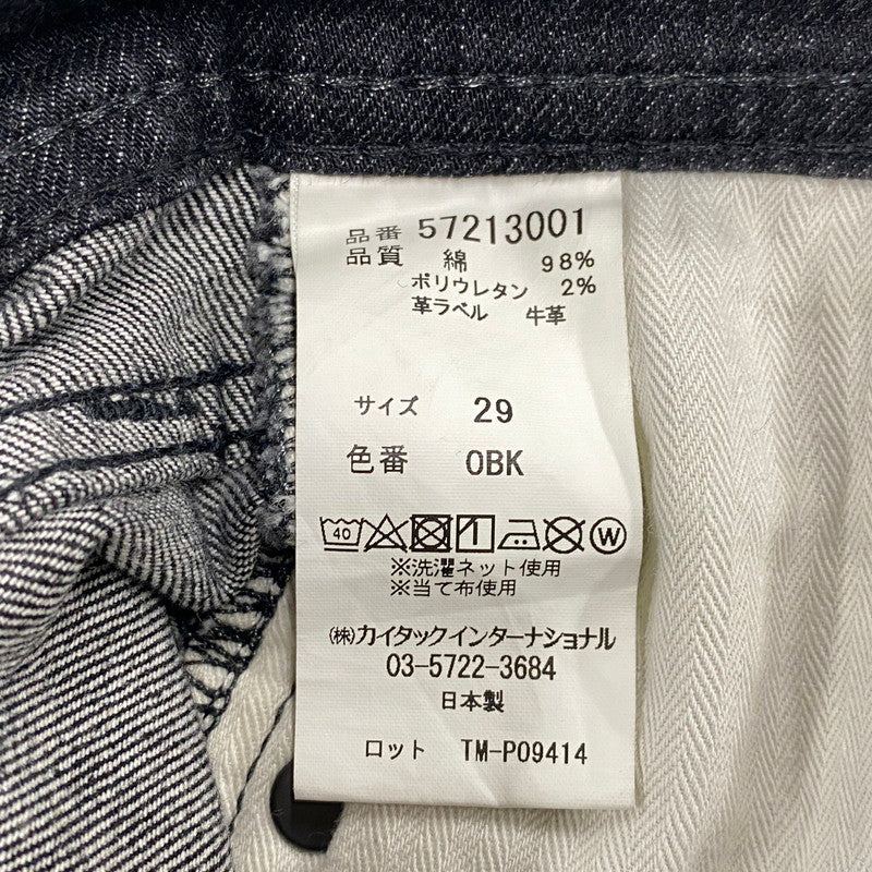 【中古品】【メンズ】 YANUK ヤヌーク BLACK DENIM PANTS 57213001 ブラックデニムパンツ ジーンズ 151-260725-as-05-izu サイズ：29 カラー：ブラック 万代Net店