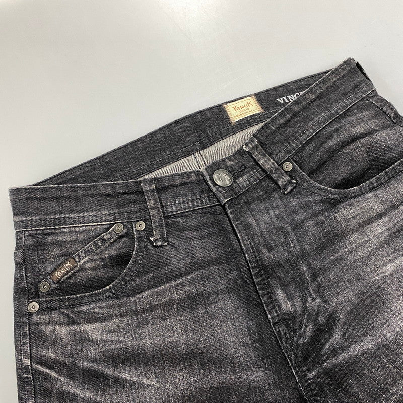 【中古品】【メンズ】 YANUK ヤヌーク BLACK DENIM PANTS 57213001 ブラックデニムパンツ ジーンズ 151-260725-as-05-izu サイズ：29 カラー：ブラック 万代Net店
