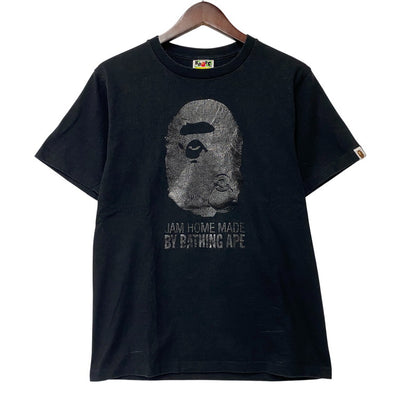 【中古品】【メンズ】 A BATHING APE アベイシングエイプ × JAM HOME MADE ジャムホームメイド APE HEAD SS TEE エイプ ヘッド ショートスリーブ Tシャツ トップス 142-260723-kh-02-izu サイズ：S カラー：ブラック 万代Net店