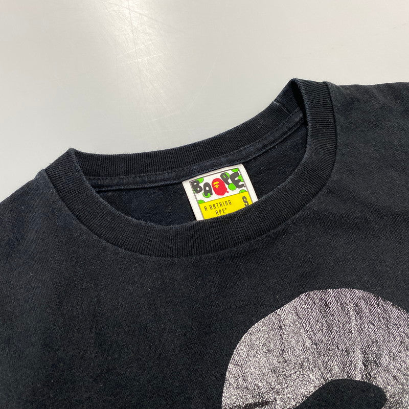 【中古品】【メンズ】 A BATHING APE アベイシングエイプ × JAM HOME MADE ジャムホームメイド APE HEAD SS TEE エイプ ヘッド ショートスリーブ Tシャツ トップス 142-260723-kh-02-izu サイズ：S カラー：ブラック 万代Net店
