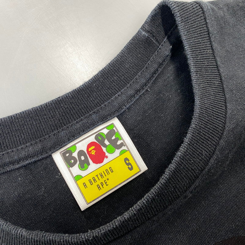 【中古品】【メンズ】 A BATHING APE アベイシングエイプ × JAM HOME MADE ジャムホームメイド APE HEAD SS TEE エイプ ヘッド ショートスリーブ Tシャツ トップス 142-260723-kh-02-izu サイズ：S カラー：ブラック 万代Net店