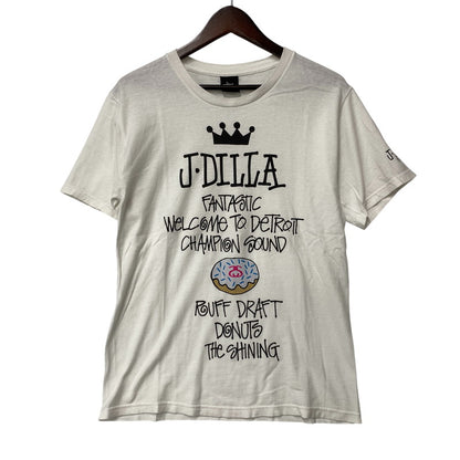 【中古品】【メンズ】 STUSSY ステューシー × J DILLA Jディラ DONUT SS TEE ドーナツ ショートスリーブ Tシャツ 半袖 142-260725-as-08-izu サイズ：S カラー：ホワイト 万代Net店