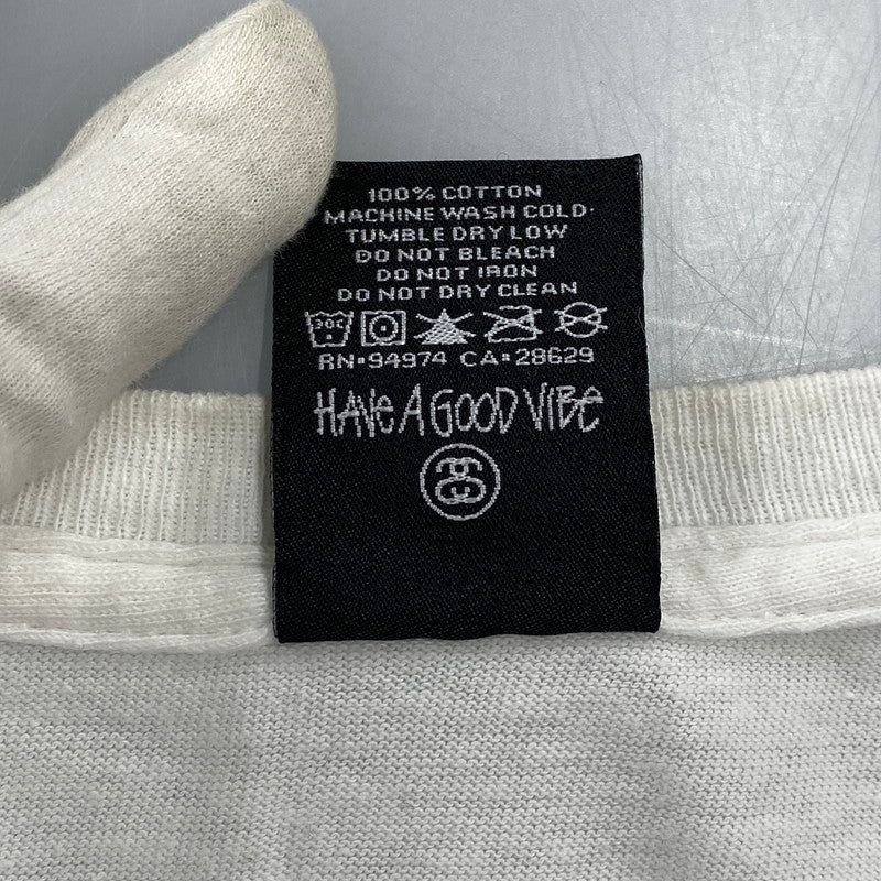 【中古品】【メンズ】 STUSSY ステューシー × J DILLA Jディラ DONUT SS TEE ドーナツ ショートスリーブ Tシャツ 半袖 142-260725-as-08-izu サイズ：S カラー：ホワイト 万代Net店