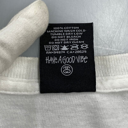 【中古品】【メンズ】 STUSSY ステューシー × J DILLA Jディラ DONUT SS TEE ドーナツ ショートスリーブ Tシャツ 半袖 142-260725-as-08-izu サイズ：S カラー：ホワイト 万代Net店
