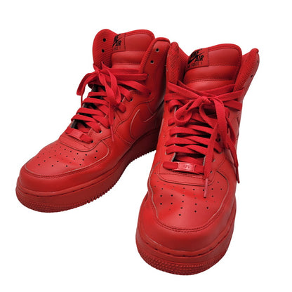 【中古品】【メンズ】 NIKE BY YOU ナイキ バイ ユー AQ3771-994 AIR FORCE エア フォース 1 HIGH ハイ スニーカー シューズ 靴 160-260724-ya-14-izu サイズ：27cm カラー：レッド 万代Net店