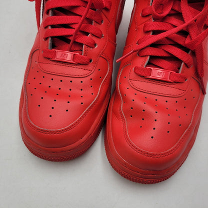【中古品】【メンズ】 NIKE BY YOU ナイキ バイ ユー AQ3771-994 AIR FORCE エア フォース 1 HIGH ハイ スニーカー シューズ 靴 160-260724-ya-14-izu サイズ：27cm カラー：レッド 万代Net店