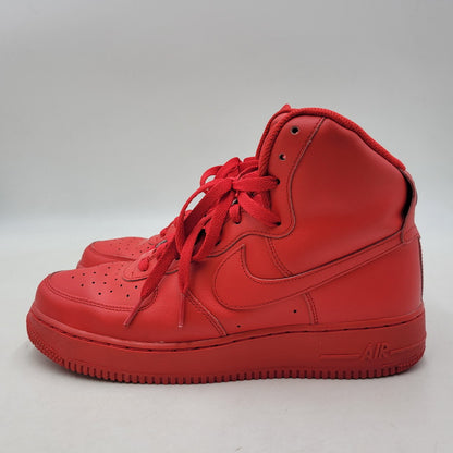 【中古品】【メンズ】 NIKE BY YOU ナイキ バイ ユー AQ3771-994 AIR FORCE エア フォース 1 HIGH ハイ スニーカー シューズ 靴 160-260724-ya-14-izu サイズ：27cm カラー：レッド 万代Net店