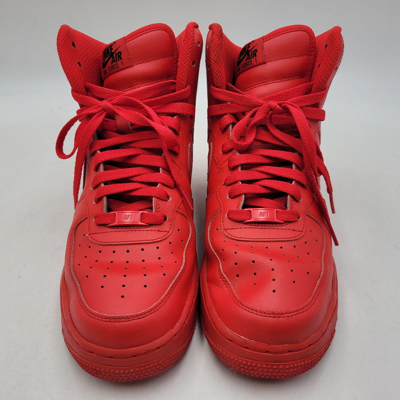 【中古品】【メンズ】 NIKE BY YOU ナイキ バイ ユー AQ3771-994 AIR FORCE エア フォース 1 HIGH ハイ スニーカー シューズ 靴 160-260724-ya-14-izu サイズ：27cm カラー：レッド 万代Net店