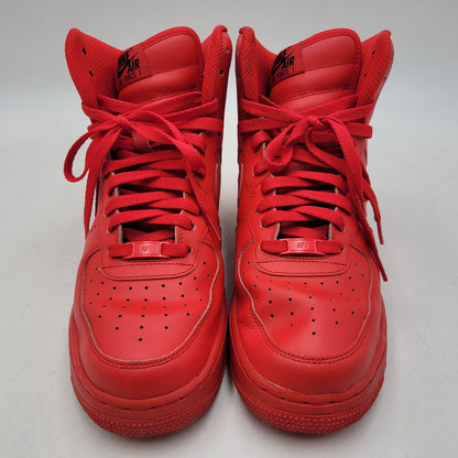 【中古品】【メンズ】 NIKE BY YOU ナイキ バイ ユー AQ3771-994 AIR FORCE エア フォース 1 HIGH ハイ スニーカー シューズ 靴 160-260724-ya-14-izu サイズ：27cm カラー：レッド 万代Net店