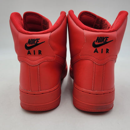 【中古品】【メンズ】 NIKE BY YOU ナイキ バイ ユー AQ3771-994 AIR FORCE エア フォース 1 HIGH ハイ スニーカー シューズ 靴 160-260724-ya-14-izu サイズ：27cm カラー：レッド 万代Net店