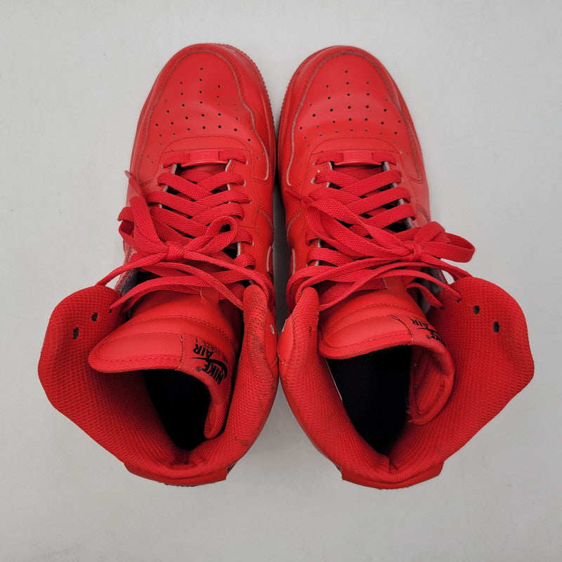 【中古品】【メンズ】 NIKE BY YOU ナイキ バイ ユー AQ3771-994 AIR FORCE エア フォース 1 HIGH ハイ スニーカー シューズ 靴 160-260724-ya-14-izu サイズ：27cm カラー：レッド 万代Net店