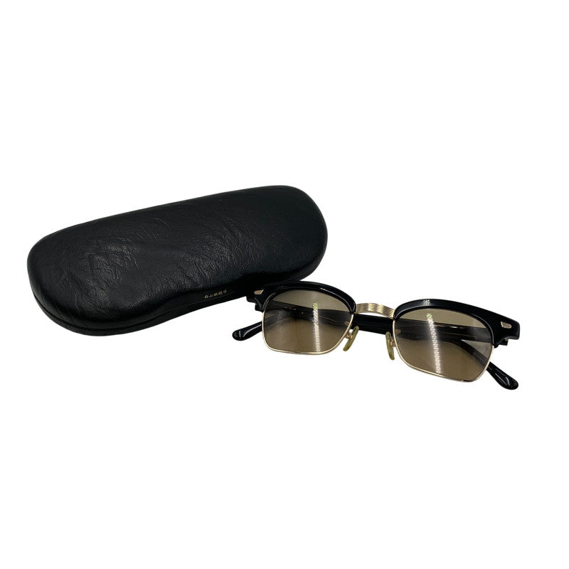 【中古品】【メンズ/レディース】 白山眼鏡 ハクサンメガネ SUNGLASSES サーモントブロー サングラス 203-260721-as-01-izu カラー：ブラック 万代Net店