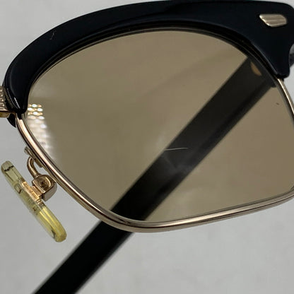【中古品】【メンズ/レディース】 白山眼鏡 ハクサンメガネ SUNGLASSES サーモントブロー サングラス 203-260721-as-01-izu カラー：ブラック 万代Net店