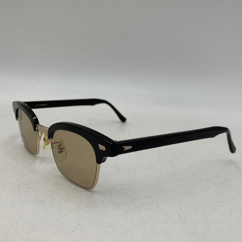 【中古品】【メンズ/レディース】 白山眼鏡 ハクサンメガネ SUNGLASSES サーモントブロー サングラス 203-260721-as-01-izu カラー：ブラック 万代Net店