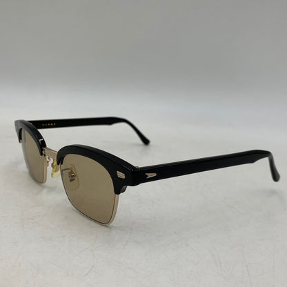 【中古品】【メンズ/レディース】 白山眼鏡 ハクサンメガネ SUNGLASSES サーモントブロー サングラス 203-260721-as-01-izu カラー：ブラック 万代Net店