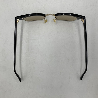 【中古品】【メンズ/レディース】 白山眼鏡 ハクサンメガネ SUNGLASSES サーモントブロー サングラス 203-260721-as-01-izu カラー：ブラック 万代Net店