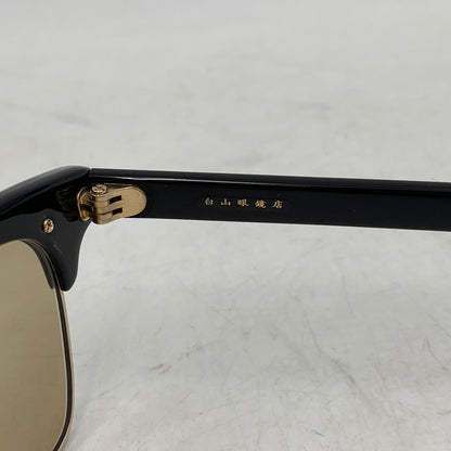 【中古品】【メンズ/レディース】 白山眼鏡 ハクサンメガネ SUNGLASSES サーモントブロー サングラス 203-260721-as-01-izu カラー：ブラック 万代Net店