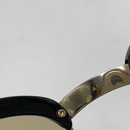 【中古品】【メンズ/レディース】 白山眼鏡 ハクサンメガネ SUNGLASSES サーモントブロー サングラス 203-260721-as-01-izu カラー：ブラック 万代Net店