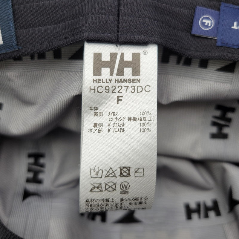 【中古美品】【メンズ/レディース】 HELLY HANSEN × ヘリーハンセン DESCENDANT ディセンダント HC92273DC 22AW CETUS HELLY TECH 5 PANEL シータス ヘリーテック ファイブパネル キャップ 帽子 185-260724-ya-18-izu サイズ：F カラー：ブラック 万代Net店