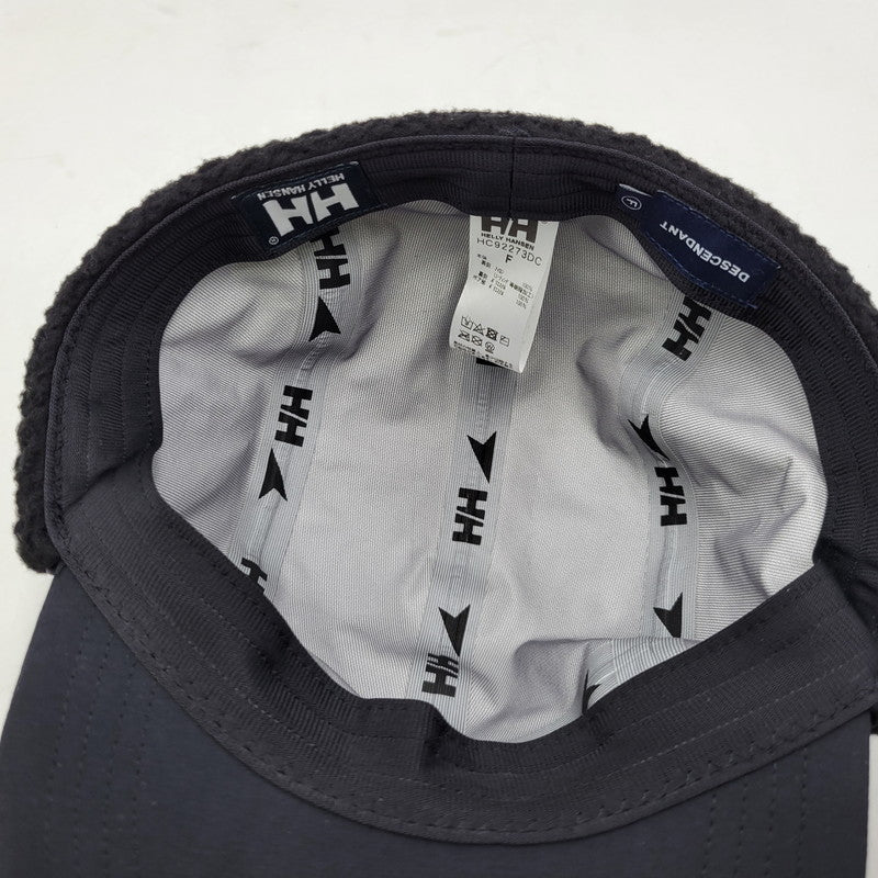 【中古美品】【メンズ/レディース】 HELLY HANSEN × ヘリーハンセン DESCENDANT ディセンダント HC92273DC 22AW CETUS HELLY TECH 5 PANEL シータス ヘリーテック ファイブパネル キャップ 帽子 185-260724-ya-18-izu サイズ：F カラー：ブラック 万代Net店