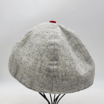 【中古品】【メンズ/レディース】 EBBETS FIELD FLANNELS エベッツフィールドフランネルズ 90S USA製 "H"BASEBALL CAP ベースボール キャップ 帽子 185-260724-ya-20-izu サイズ：7 3/8 カラー：グレー×レッド 万代Net店