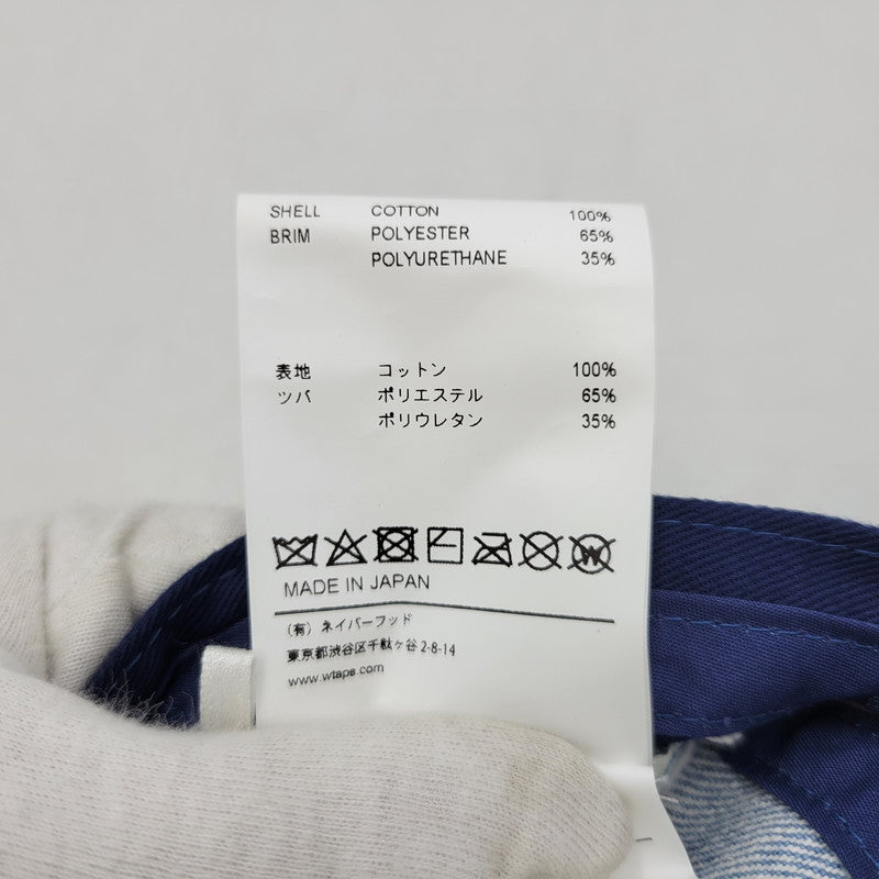 【中古品】【メンズ/レディース】 WTAPS ダブルタップス 202HCDT-HT04 T-5 CAP キャップ COTTON.DENIM コットン デニム 帽子 185-260724-ya-19-izu サイズ：00 カラー：インディゴ 万代Net店