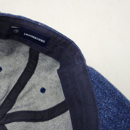 【中古品】【メンズ/レディース】 DESCENDANT ディセンダント CACHALOT MIAMI DENIM CAP カシャロット マイアミ デニム キャップ 帽子 185-260724-ya-16-izu サイズ：F カラー：インディゴ 万代Net店