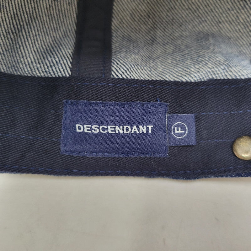 【中古品】【メンズ/レディース】 DESCENDANT ディセンダント CACHALOT MIAMI DENIM CAP カシャロット マイアミ デニム キャップ 帽子 185-260724-ya-16-izu サイズ：F カラー：インディゴ 万代Net店