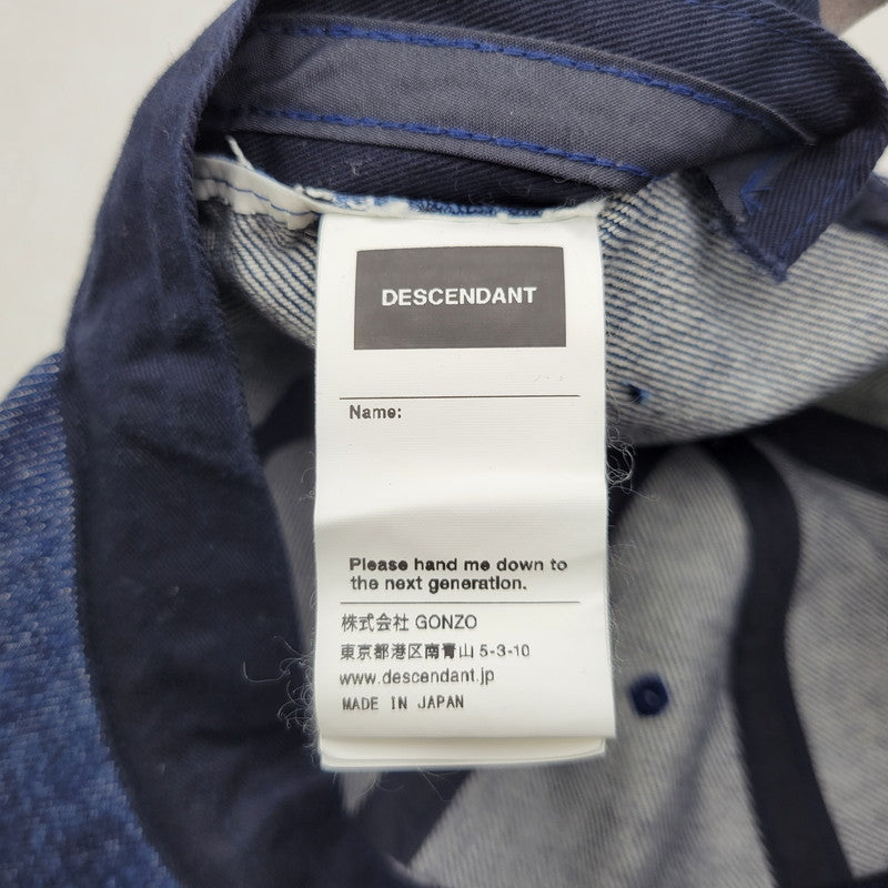 【中古品】【メンズ/レディース】 DESCENDANT ディセンダント CACHALOT MIAMI DENIM CAP カシャロット マイアミ デニム キャップ 帽子 185-260724-ya-16-izu サイズ：F カラー：インディゴ 万代Net店