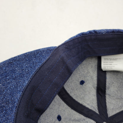 【中古品】【メンズ/レディース】 DESCENDANT ディセンダント CACHALOT MIAMI DENIM CAP カシャロット マイアミ デニム キャップ 帽子 185-260724-ya-16-izu サイズ：F カラー：インディゴ 万代Net店