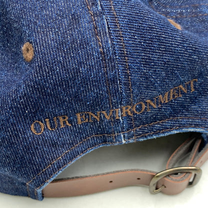【中古品】【メンズ/レディース】 DESCENDANT ディセンダント SPY HOP 6PANEL CAP スパイホップ 6パネル キャップ 帽子 185-260721-as-05-izu サイズ：F カラー：インディゴ×ブラウン 万代Net店