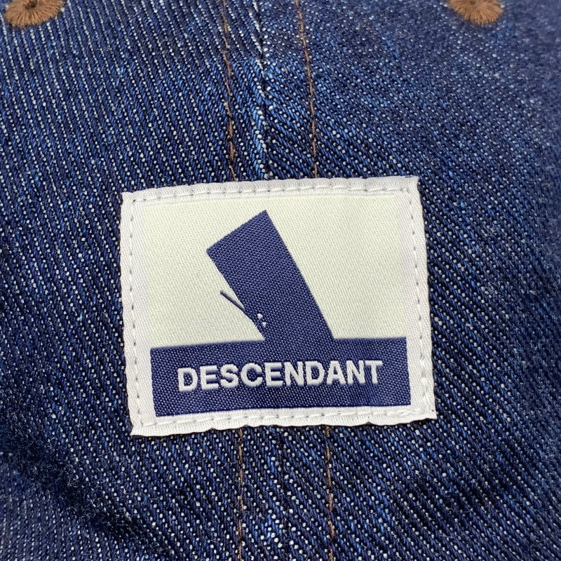 【中古品】【メンズ/レディース】 DESCENDANT ディセンダント SPY HOP 6PANEL CAP スパイホップ 6パネル キャップ 帽子 185-260721-as-05-izu サイズ：F カラー：インディゴ×ブラウン 万代Net店