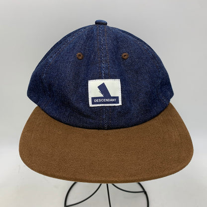 【中古品】【メンズ/レディース】 DESCENDANT ディセンダント SPY HOP 6PANEL CAP スパイホップ 6パネル キャップ 帽子 185-260721-as-05-izu サイズ：F カラー：インディゴ×ブラウン 万代Net店
