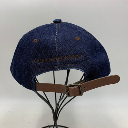 【中古品】【メンズ/レディース】 DESCENDANT ディセンダント SPY HOP 6PANEL CAP スパイホップ 6パネル キャップ 帽子 185-260721-as-05-izu サイズ：F カラー：インディゴ×ブラウン 万代Net店