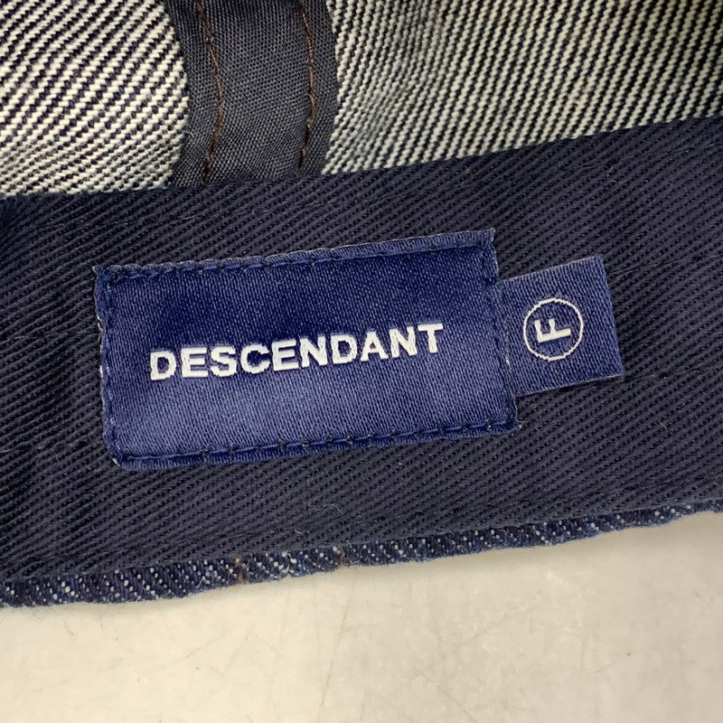 【中古品】【メンズ/レディース】 DESCENDANT ディセンダント SPY HOP 6PANEL CAP スパイホップ 6パネル キャップ 帽子 185-260721-as-05-izu サイズ：F カラー：インディゴ×ブラウン 万代Net店
