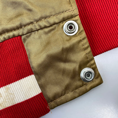 【現状渡し品】【メンズ】 STARTER スターター PRO LINE プロ ライン 80-90S 49ERS NYLON STADIUM JACKET ナイロン スタジアム ジャケット アウター 146-260721-cs-04-izu サイズ：L カラー：ゴールド 万代Net店