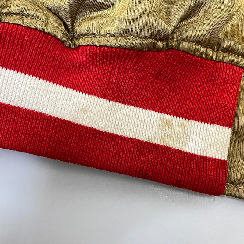 【現状渡し品】【メンズ】 STARTER スターター PRO LINE プロ ライン 80-90S 49ERS NYLON STADIUM JACKET ナイロン スタジアム ジャケット アウター 146-260721-cs-04-izu サイズ：L カラー：ゴールド 万代Net店