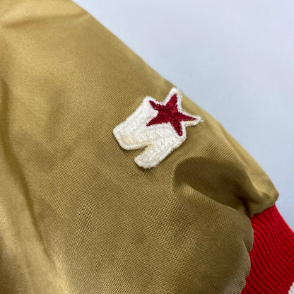 【現状渡し品】【メンズ】 STARTER スターター PRO LINE プロ ライン 80-90S 49ERS NYLON STADIUM JACKET ナイロン スタジアム ジャケット アウター 146-260721-cs-04-izu サイズ：L カラー：ゴールド 万代Net店