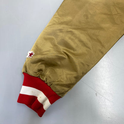 【現状渡し品】【メンズ】 STARTER スターター PRO LINE プロ ライン 80-90S 49ERS NYLON STADIUM JACKET ナイロン スタジアム ジャケット アウター 146-260721-cs-04-izu サイズ：L カラー：ゴールド 万代Net店