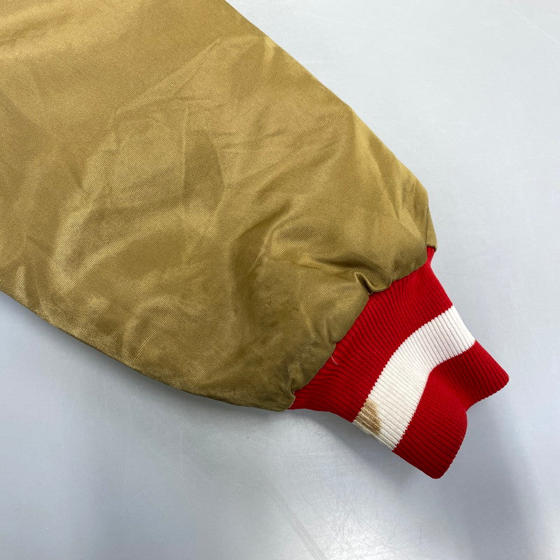 【現状渡し品】【メンズ】 STARTER スターター PRO LINE プロ ライン 80-90S 49ERS NYLON STADIUM JACKET ナイロン スタジアム ジャケット アウター 146-260721-cs-04-izu サイズ：L カラー：ゴールド 万代Net店