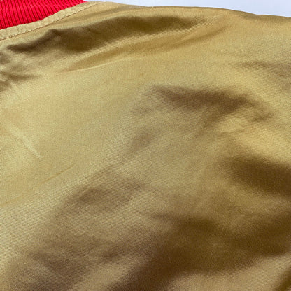 【現状渡し品】【メンズ】 STARTER スターター PRO LINE プロ ライン 80-90S 49ERS NYLON STADIUM JACKET ナイロン スタジアム ジャケット アウター 146-260721-cs-04-izu サイズ：L カラー：ゴールド 万代Net店